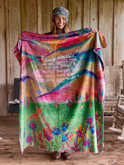 Reversible Cozy Throw Blanket - Always Remember-view 1
