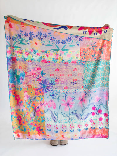Reversible Cozy Throw Blanket - Thank God For Girlfriends-view 2