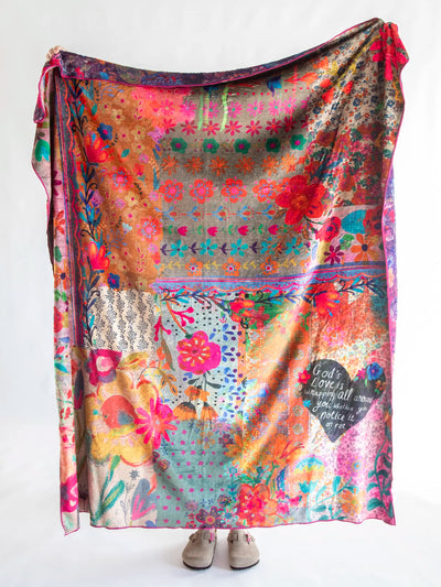 Reversible Cozy Throw Blanket - God's Love-view 1