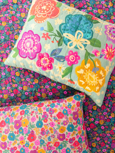 Bungalow Reversible Shams, Set of 2 - Love Is The Answer-view 1