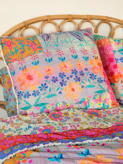 Live Happy Reversible Euro Sham-view 2