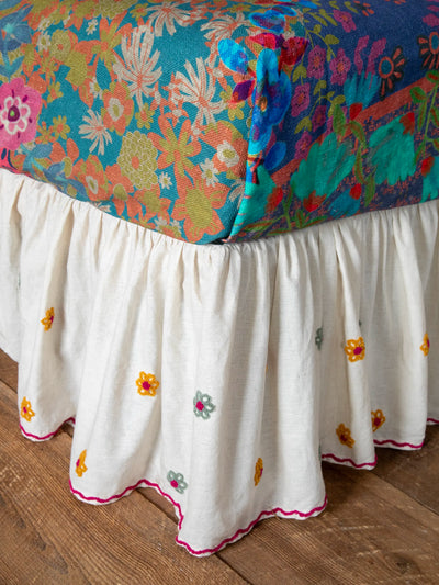 Goes With Everything Tufted Bed Skirt-view 1
