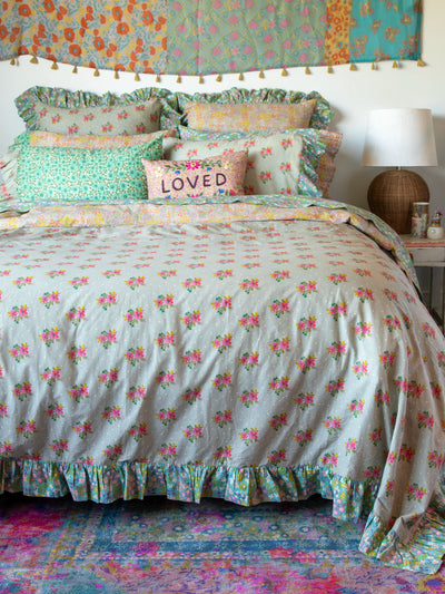 Ruffle Reversible Duvet Cover - Nora-view 1