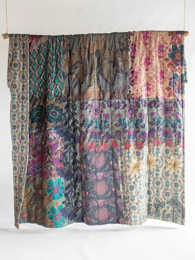 Bungalow Reversible Cotton Quilt - Luna-view 2