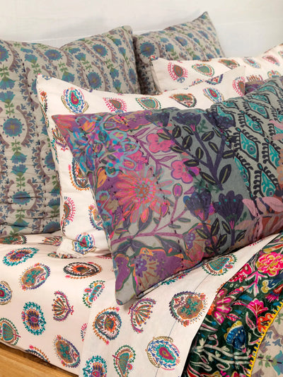 Bungalow Reversible Cotton Euro Sham - Luna-view 2