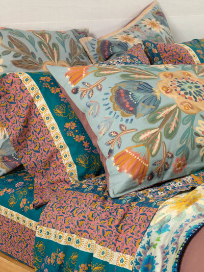 Catalina Cotton Shams, Set of 2 - Blue Mandala-view 2