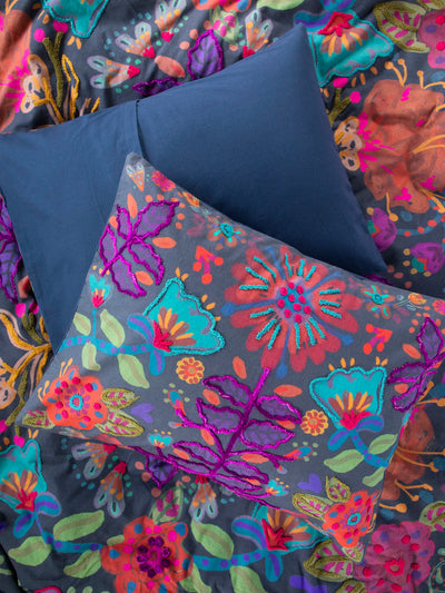 Catalina Cotton Shams, Set of 2 - Midnight Garden-view 1