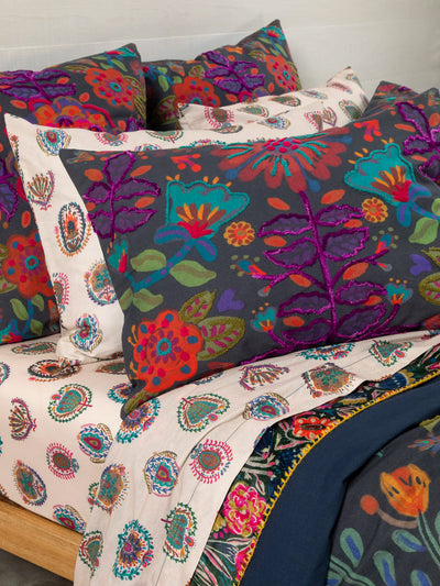 Catalina Cotton Shams, Set of 2 - Midnight Garden-view 2