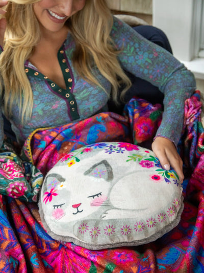 Cozy Weighted Pillow - Cat-view 1