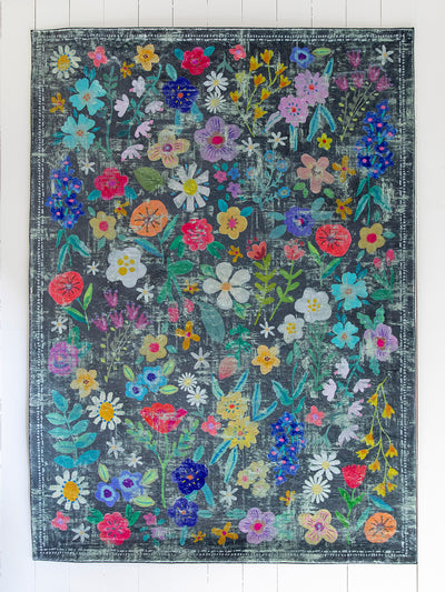 5' x 7' Chenille Rug|Wildflower-view 2