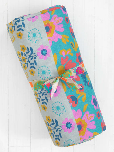 Sooo Soft Sheet Set - Mandala & Peonies Teal-view 2