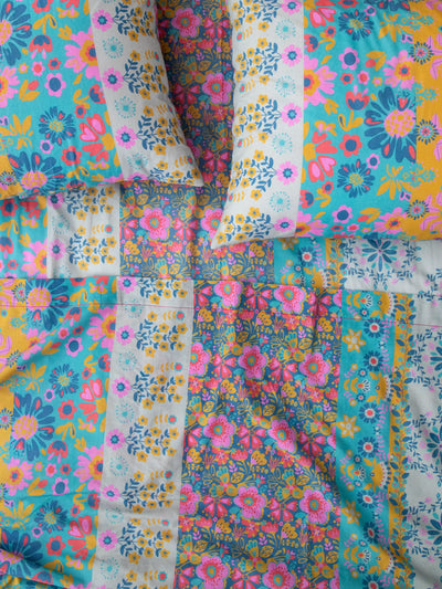 Sooo Soft Sheet Set - Mandala & Peonies Teal-view 1