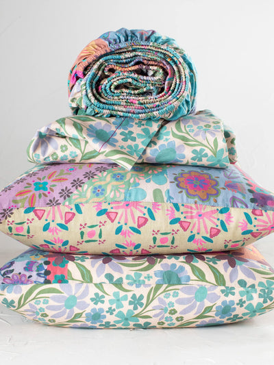 Sooo Soft Cotton Sheet Set - Folk Flower Patchwork-view 2